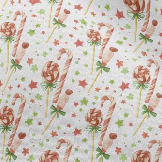 Christmas Candy And Canes Chiffon