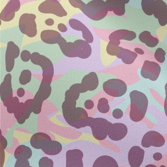 Colorful Neon Leopard Print Chiffon