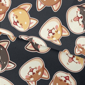 Cute Shiba Inu With A Big Smil Waterproof Oxford