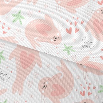 Cute Pink Seal Waterproof Oxford