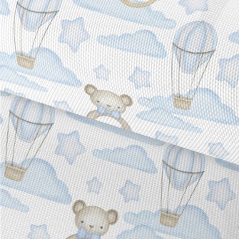 Hot Air Balloon In Blue Sky Wi Waterproof Oxford