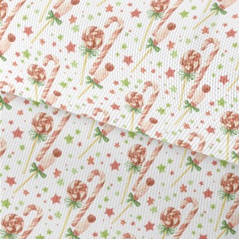 Christmas Candy And Canes Waterproof Oxford