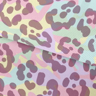 Colorful Neon Leopard Print Waterproof Oxford