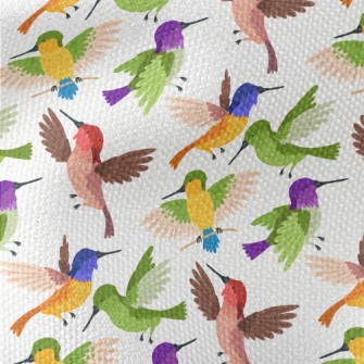 Colorful Hummingbird Flying Waterproof Canvas