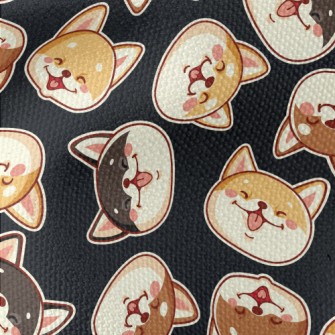 Cute Shiba Inu With A Big Smil Waterproof Canvas