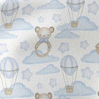 Hot Air Balloon In Blue Sky Wi Waterproof Canvas