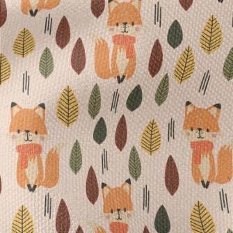 Scarf Fox In The Forest Waterproof Canvas