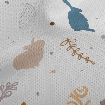 Easter Eggs And Bunny Athletic Mesh Flat Back