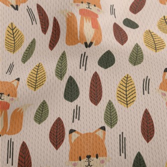 Scarf Fox In The Forest Athletic Mesh Flat Back