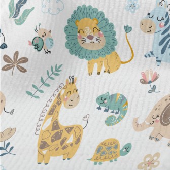 African Animals Playing Togeth Terry