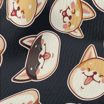 Cute Shiba Inu With A Big Smil Terry