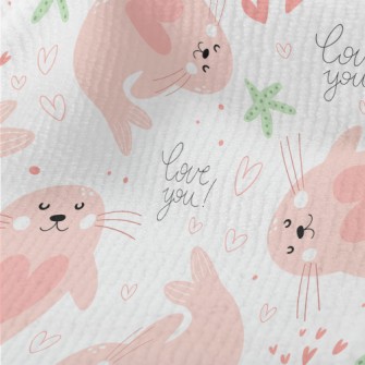 Cute Pink Seal Terry