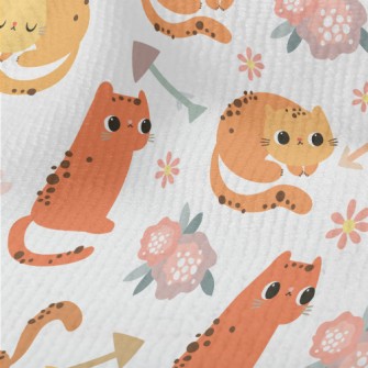 Warm-colored Cat Changing Post Terry