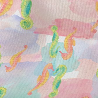 Two-color Seahorse In Watercol Terry