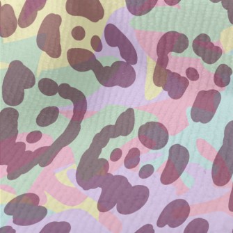 Colorful Neon Leopard Print Terry