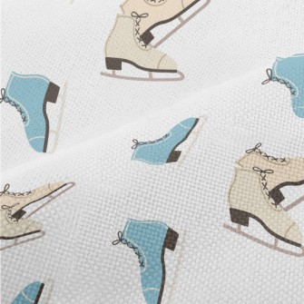 Two-tone Winter Figure Skates Performance Linen