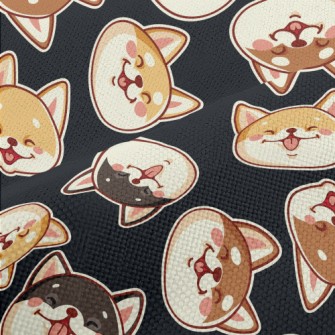 Cute Shiba Inu With A Big Smil Performance Linen