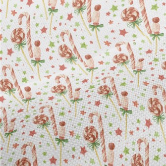Christmas Candy And Canes Performance Linen
