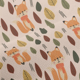 Scarf Fox In The Forest Performance Linen