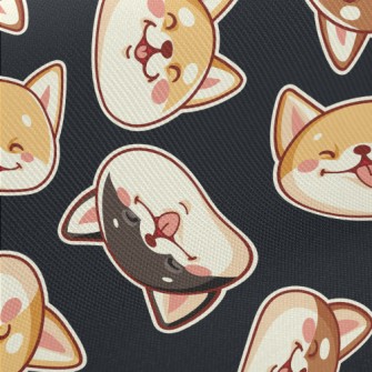 Cute Shiba Inu With A Big Smil Twill