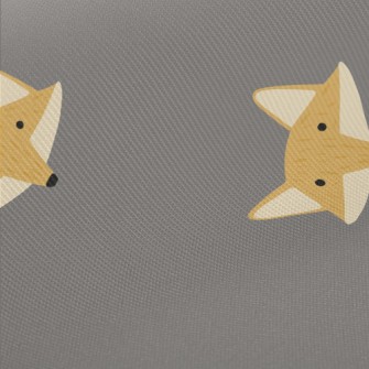 Cute Fox With Lifeless Eyes Twill