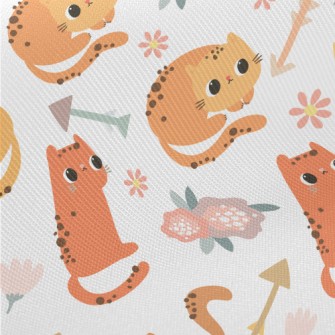 Warm-colored Cat Changing Post Twill