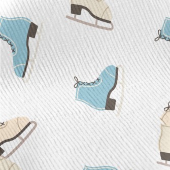 Two-tone Winter Figure Skates Standard Corduroy