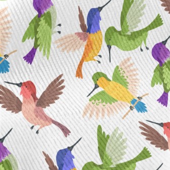 Colorful Hummingbird Flying Standard Corduroy