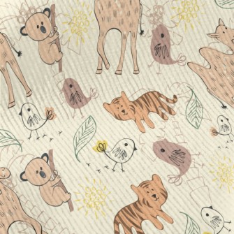 Wild Animal With A Shy Smile Standard Corduroy
