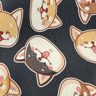 Cute Shiba Inu With A Big Smil Standard Corduroy