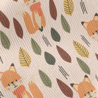 Scarf Fox In The Forest Standard Corduroy