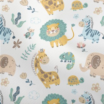 African Animals Playing Togeth Dobby