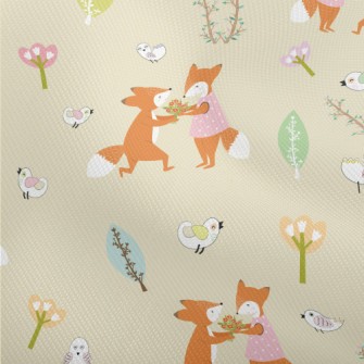 Sweet Happy Couple Foxes Dobby