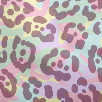 Colorful Neon Leopard Print Dobby