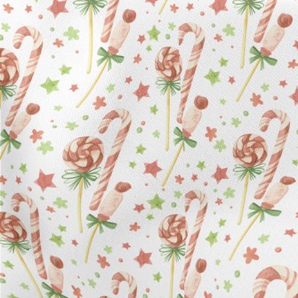 Christmas Candy And Canes Stretch Ponte