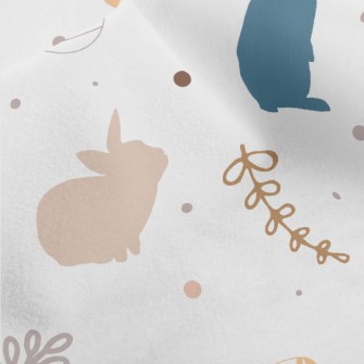 Easter Eggs And Bunny Micro Fleece