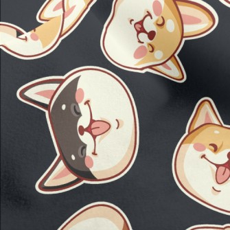 Cute Shiba Inu With A Big Smil Micro Fleece
