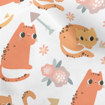 Warm-colored Cat Changing Post Micro Fleece