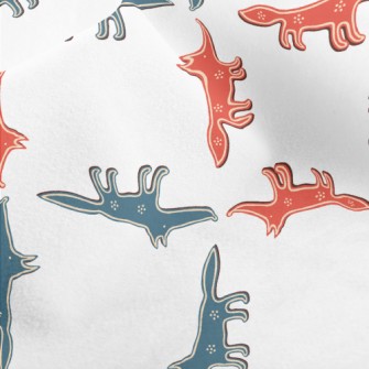 Funny Two-toned Wolf Micro Fleece