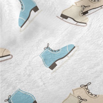Two-tone Winter Figure Skates Minky