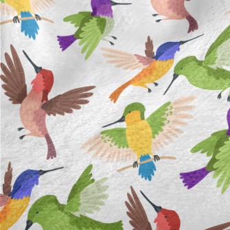 Colorful Hummingbird Flying Minky