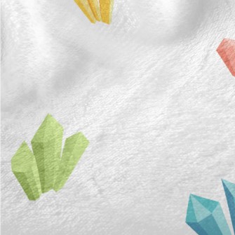 Colorful Magical Crystals Minky