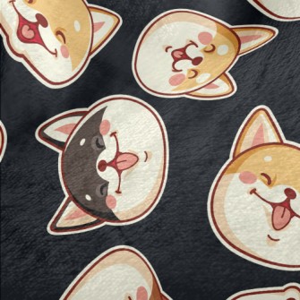 Cute Shiba Inu With A Big Smil Minky