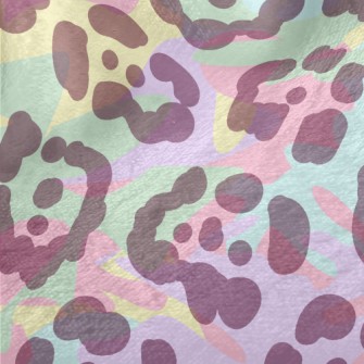 Colorful Neon Leopard Print Minky