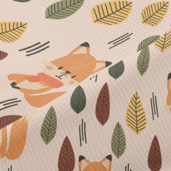 Scarf Fox In The Forest Piqué