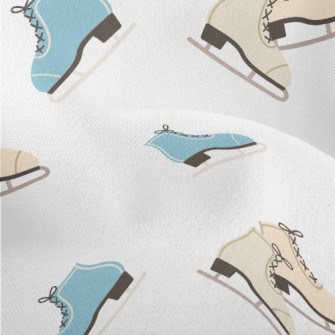 Two-tone Winter Figure Skates Lightweight Performance Linen