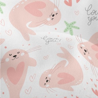 Cute Pink Seal Lightweight Performance Linen