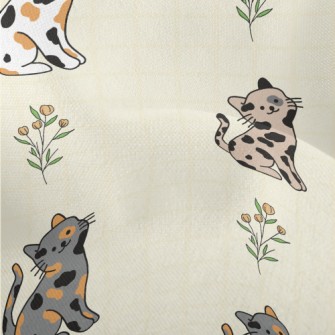 Mix Cat With Head Tilted Lightweight Performance Linen