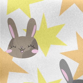 Bunny And Full Of Stars Jersey Backed Fleece