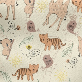 Wild Animal With A Shy Smile Jersey Backed Fleece